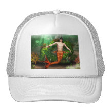 Hatt för Mermansimningbaseball Trucker Kepsar