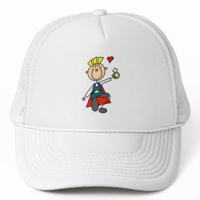 Hatt för Prince Charmig Förslag Till Att gifta sig Trucker Keps från stick_figures