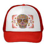 Hatt för skalle för day of the deadhattsocker mesh kepsar