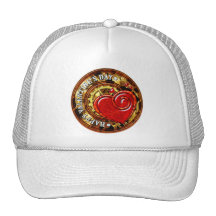 Hatt för Steampunk valentin 1 Trucker Kepsar
