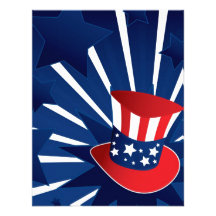 Hatt för Uncle Sam Anpassade Tillkännagivande