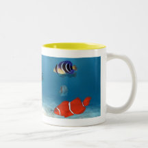 Hav av fisken kaffe kopp
