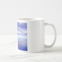 Hav av hjärtor kaffe muggar