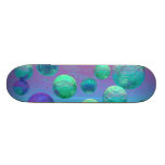 Havdrömmar - Aqua och violett havfantasi Anpassningsbara Skateboard