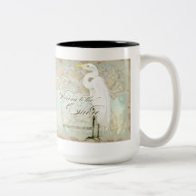 Havshäst, kust- strand för underbar Egret - kaffem