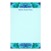 Havsormabstrakt Brevpapper Design