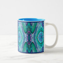 Havsormabstrakt Kaffe Mugg