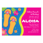 Hawaiansk Luau partyinbjudan