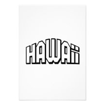 Hawaii Custom Invitation