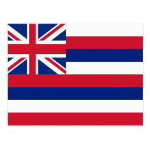 Hawaii flagga vykort