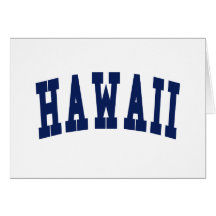 Hawaii högskola hälsnings kort