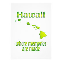 Hawaii minnen anpassade inbjudan