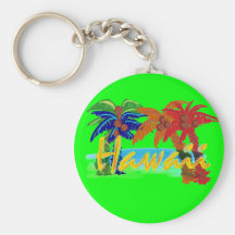 Hawaii palmträdkeychain nyckel ringar