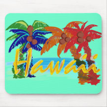 Hawaii palmträdmousepad mus matta