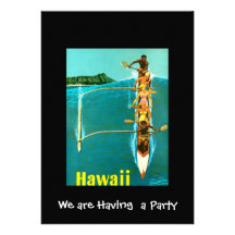 Hawaii privat partyinbjudan