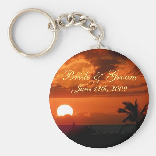 Hawaii solnedgång Keychain Nyckel Ringar