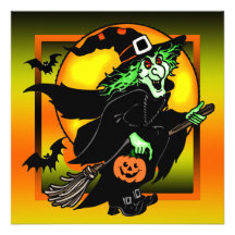 Häxahalloween festinbjudan