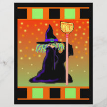 Häxareklamblad Halloween Flygblad