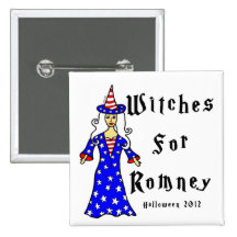 Häxor för Romney roliga Halloween knäppas Nål