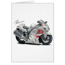 Hayabusa Vit-Röd cykel Kort