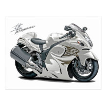 Hayabusa vitcykel vykort