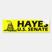 HAYES FÖR U.S.-SENATbildekal