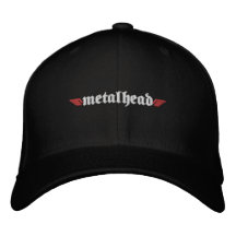 Head hatt w/Skull för metall på baksida