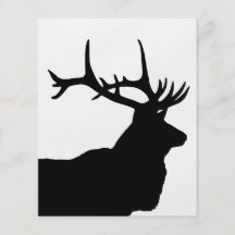 Head Silhouette för älg Custom Flyer