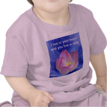 Heart to heart lotus flower t shirts