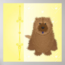 heartbackground3-yellow-chow1 affisch