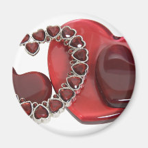 Hearts072509 Kylskåpsnagnet