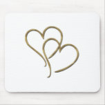 Hearts of gold mouse mats