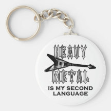 Heavy metal är min understöder språk nyckel ringar
