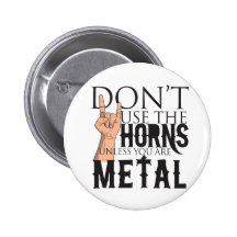 Heavy metal Badass Knapp Med Nål