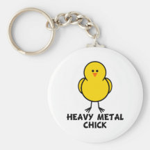 Heavy metalchick nyckel ring