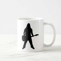 heavy metalgitarrspelare kaffe muggar