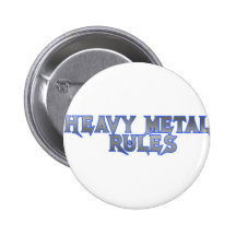 HEAVY METALREGLER KNAPP MED NÅL