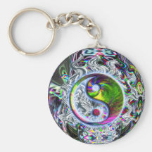 Heavy metalYin Yang keychain Nyckel Ring