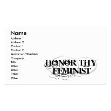 Hedra Thy feminist Visitkort
