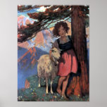Heidi vid det Jessie Willcox smedtrycket Affischer