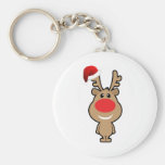 Helgdag av rolig jul santa nyckelringar