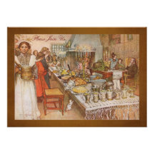 Helgdagmiddagparty med Carl Larsson Tillkännagivanden