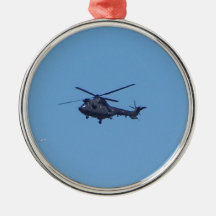 Helikopter för Westland pumamilitär Julgransdekoration