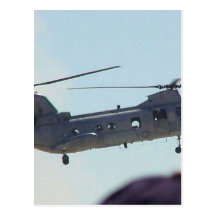 Helikopter i luft vykort