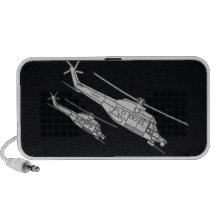 Helikoptermilitär Notebook Högtalarsystem