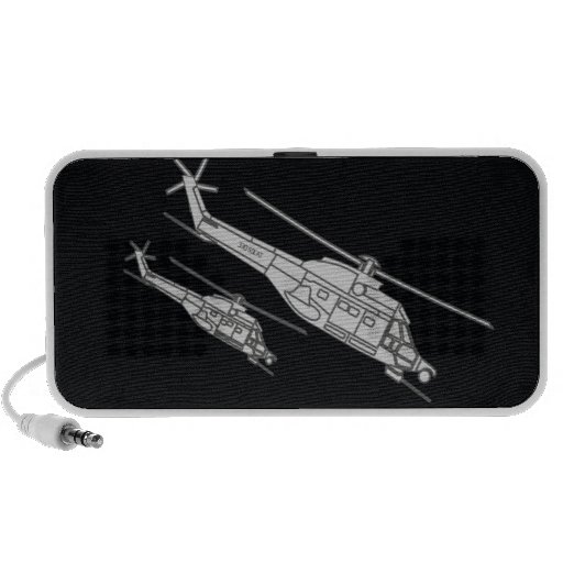 Helikoptermilitär Notebook Högtalarsystem