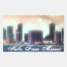 Hello From Miami Sticker