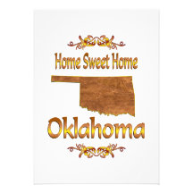 Hem- sötsakhem Oklahoma Individuella Inbjudningskort