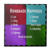 HEMLAGAD HAPPINESS-TILE KERAMISKA PLATTOR