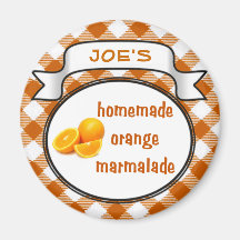 Hemlagad orange Marmalade Kylskåpsnagnet